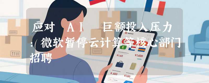 应对 AI 巨额投入压力：微软暂停云计算等核心部门招聘