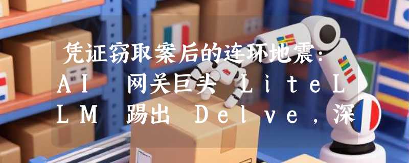凭证窃取案后的连环地震:AI 网关巨头 LiteLLM 踢出 Delve，深陷合规造假风波