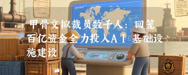 甲骨文拟裁员数千人:回笼百亿资金全力投入AI基础设施建设
