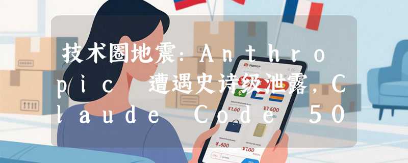 技术圈地震：Anthropic 遭遇史诗级泄露，Claude Code 50 万行源码“裸奔”