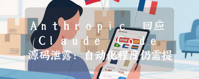 Anthropic 回应 Claude Code 源码泄露：自动化程度仍需提高
