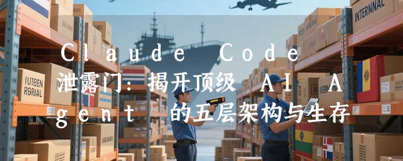 Claude Code 泄露门：揭开顶级 AI Agent 的五层架构与生存哲学