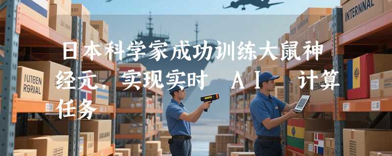 日本科学家成功训练大鼠神经元，实现实时 AI 计算任务