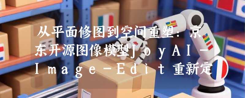 从平面修图到空间重塑：京东开源图像模型JoyAI-Image-Edit重新定义AI编辑
