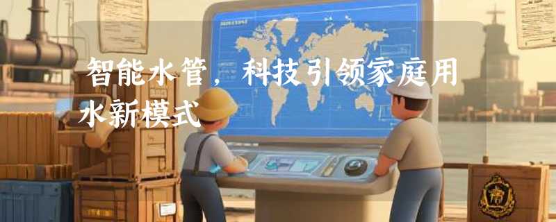 智能水管，科技引领家庭用水新模式