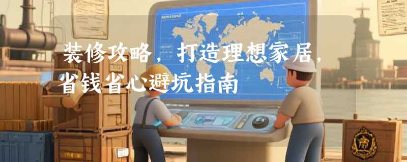 装修攻略，打造理想家居，省钱省心避坑指南
