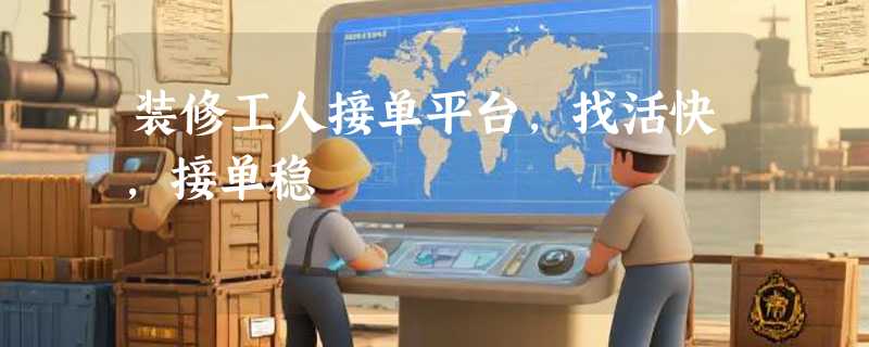 装修工人接单平台，找活快，接单稳