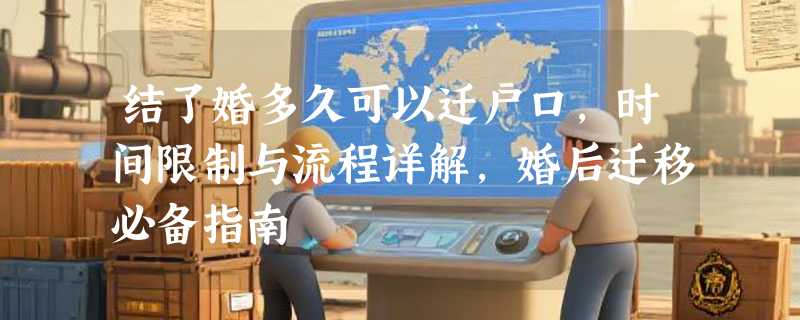 结了婚多久可以迁户口，时间限制与流程详解，婚后迁移必备指南
