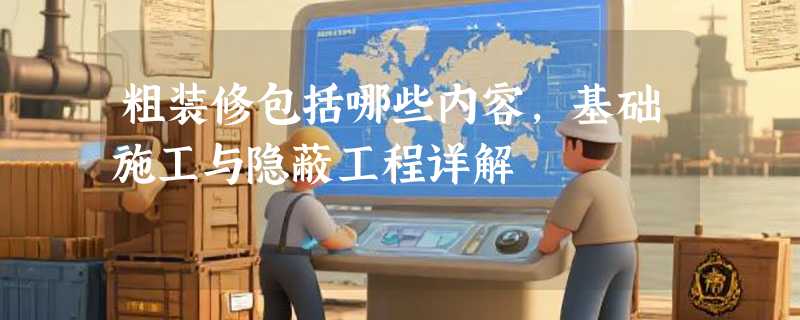 粗装修包括哪些内容，基础施工与隐蔽工程详解