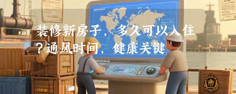 装修新房子，多久可以入住？通风时间，健康关键