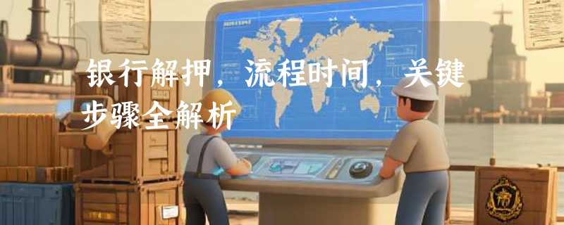 银行解押，流程时间，关键步骤全解析