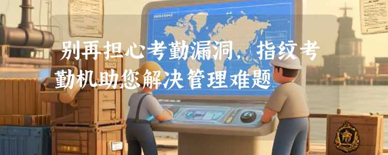 别再担心考勤漏洞，指纹考勤机助您解决管理难题