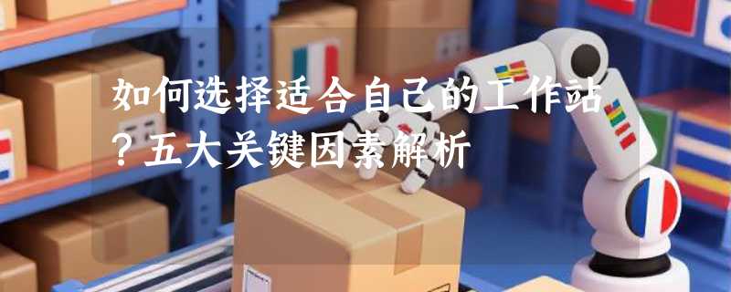 如何选择适合自己的工作站？五大关键因素解析