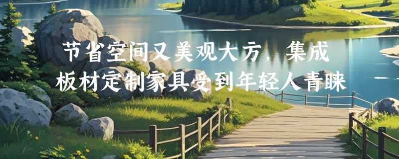 节省空间又美观大方，集成板材定制家具受到年轻人青睐