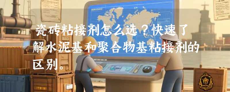 瓷砖粘接剂怎么选？快速了解水泥基和聚合物基粘接剂的区别。