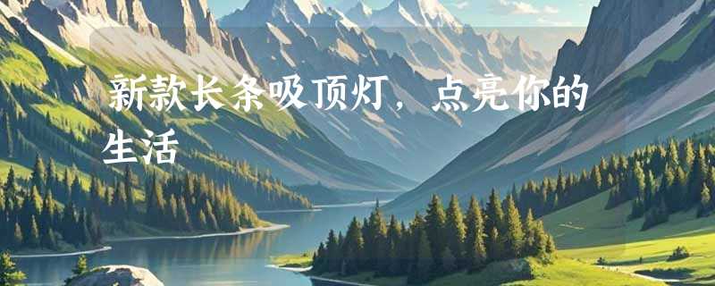 新款长条吸顶灯，点亮你的生活