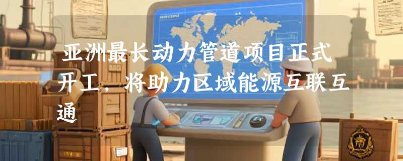 亚洲最长动力管道项目正式开工，将助力区域能源互联互通