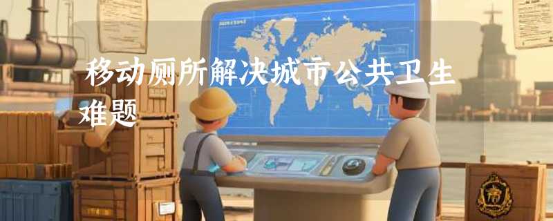 移动厕所解决城市公共卫生难题