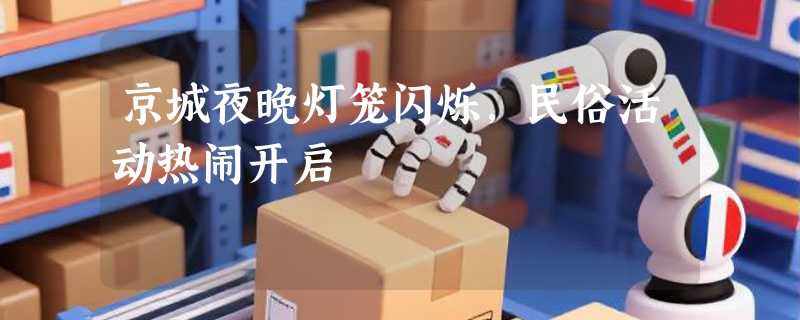 京城夜晚灯笼闪烁，民俗活动热闹开启