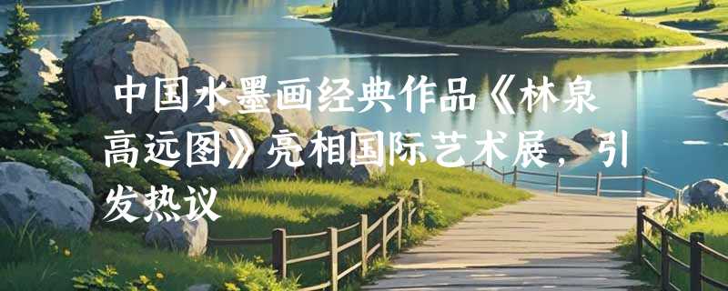 中国水墨画经典作品《林泉高远图》亮相国际艺术展，引发热议