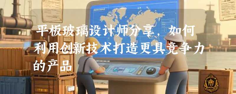 平板玻璃设计师分享，如何利用创新技术打造更具竞争力的产品
