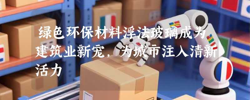 绿色环保材料浮法玻璃成为建筑业新宠，为城市注入清新活力