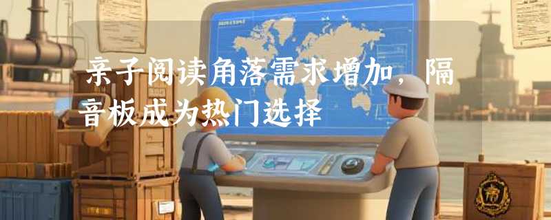 亲子阅读角落需求增加，隔音板成为热门选择