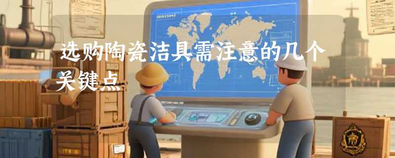 选购陶瓷洁具需注意的几个关键点