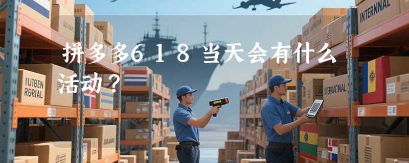 拼多多618当天会有什么活动？