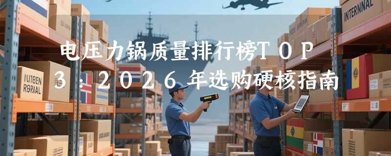 电压力锅质量排行榜TOP3：2026年选购硬核指南