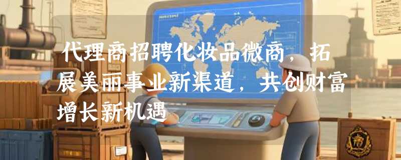 代理商招聘化妆品微商，拓展美丽事业新渠道，共创财富增长新机遇
