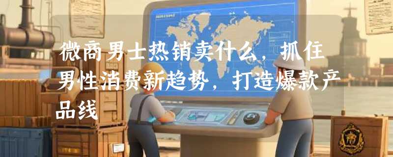 微商男士热销卖什么，抓住男性消费新趋势，打造爆款产品线