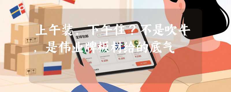 上午装，下午住？不是吹牛，是伟业牌板材给的底气