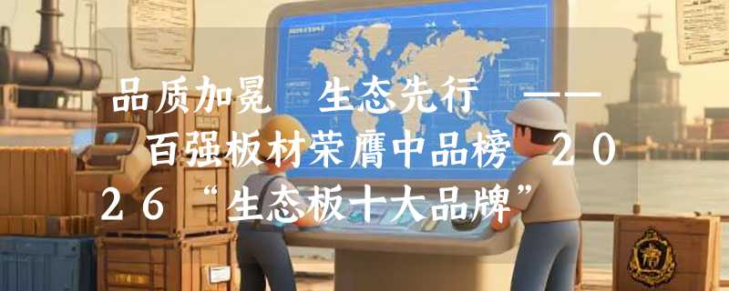 品质加冕 生态先行 —— 百强板材荣膺中品榜 2026“生态板十大品牌”