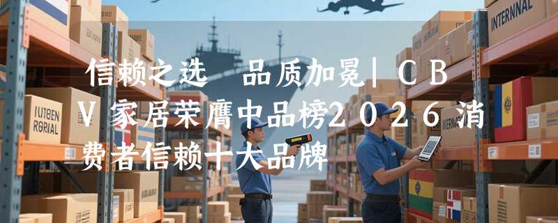信赖之选 品质加冕|CBV家居荣膺中品榜2026消费者信赖十大品牌