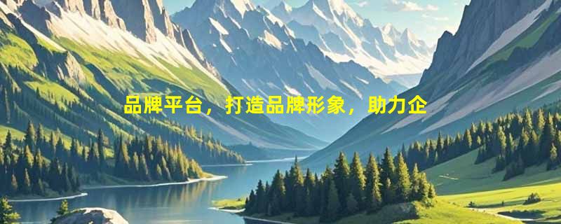 品牌平台，打造品牌形象，助力企业高效增长