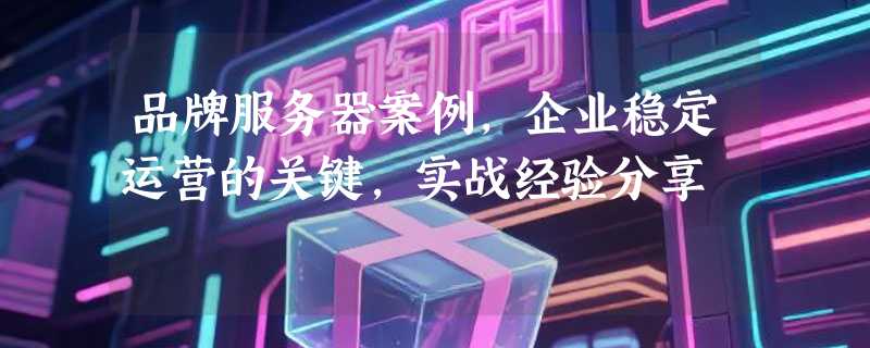 品牌服务器案例，企业稳定运营的关键，实战经验分享