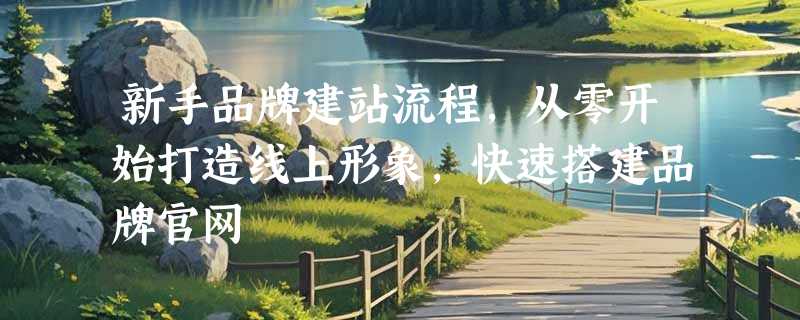新手品牌建站流程，从零开始打造线上形象，快速搭建品牌官网