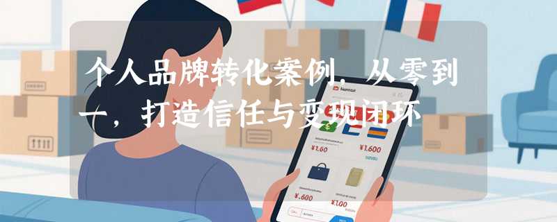 个人品牌转化案例，从零到一，打造信任与变现闭环