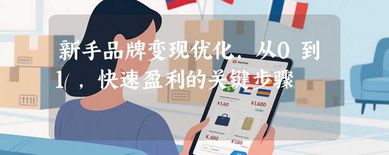 新手品牌变现优化，从0到1，快速盈利的关键步骤