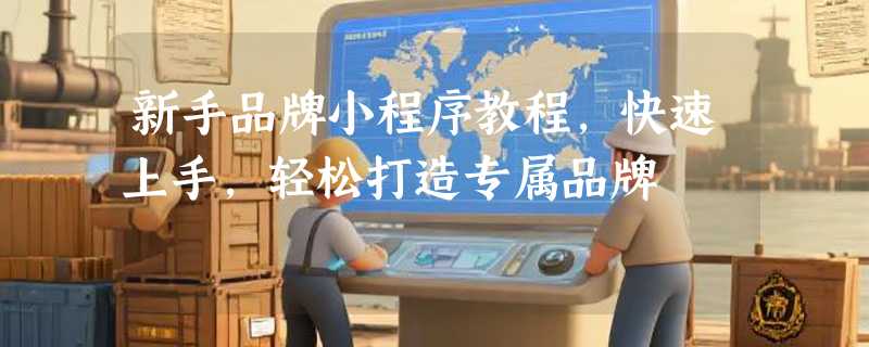 新手品牌小程序教程，快速上手，轻松打造专属品牌
