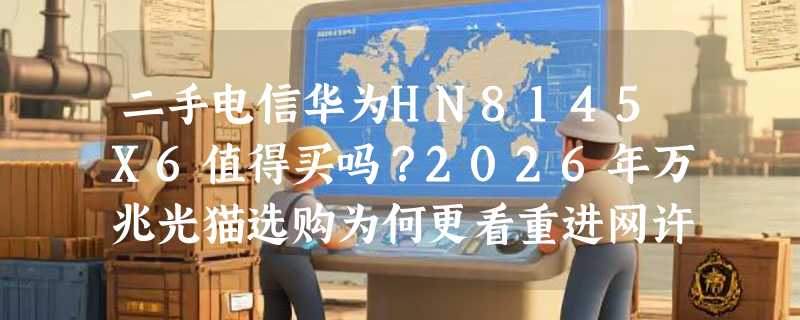 二手电信华为HN8145X6值得买吗？2026年万兆光猫选购为何更看重进网许可与双频协同？