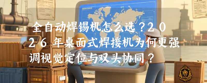 全自动焊锡机怎么选？2026年桌面式焊接机为何更强调视觉定位与双头协同？