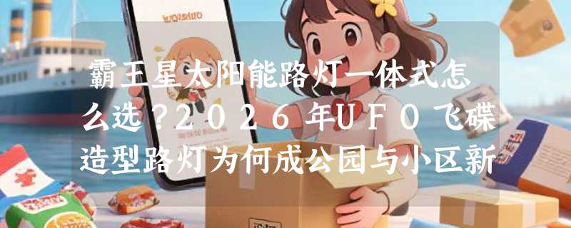霸王星太阳能路灯一体式怎么选？2026年UFO飞碟造型路灯为何成公园与小区新标配？