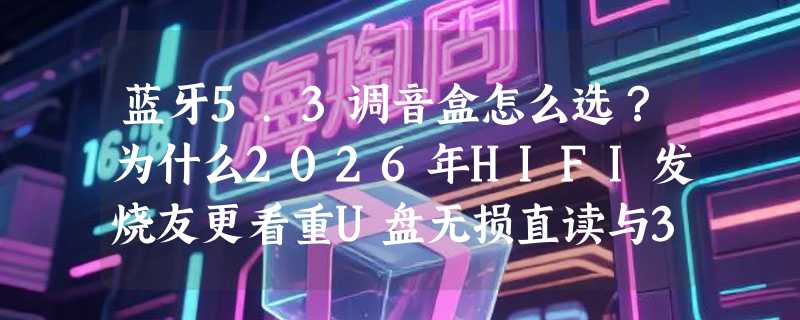 蓝牙5.3调音盒怎么选？为什么2026年HIFI发烧友更看重U盘无损直读与3D声场可调性？