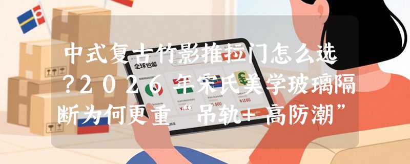 中式复古竹影推拉门怎么选？2026年宋氏美学玻璃隔断为何更重“吊轨+高防潮”双标？