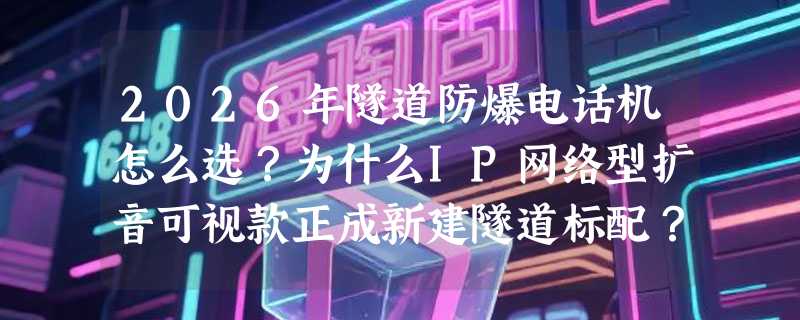 2026年隧道防爆电话机怎么选？为什么IP网络型扩音可视款正成新建隧道标配？