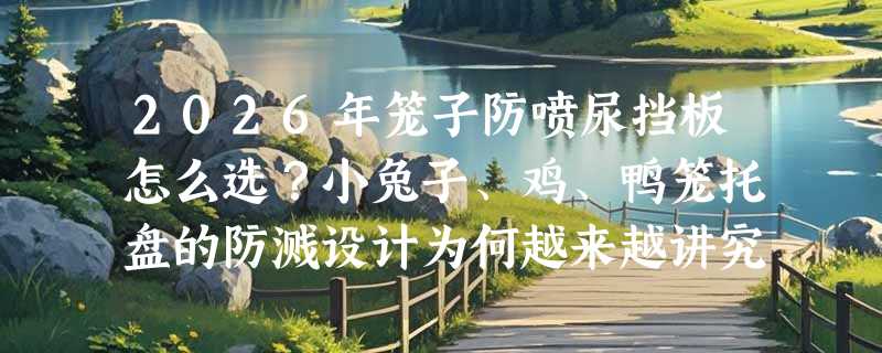 2026年笼子防喷尿挡板怎么选？小兔子、鸡、鸭笼托盘的防溅设计为何越来越讲究？