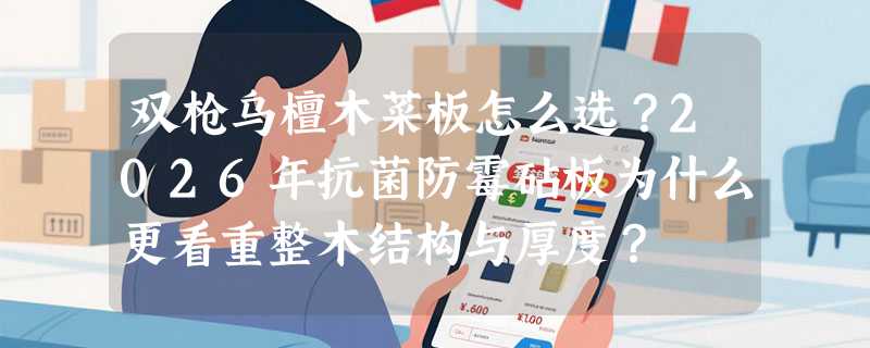 双枪乌檀木菜板怎么选？2026年抗菌防霉砧板为什么更看重整木结构与厚度？