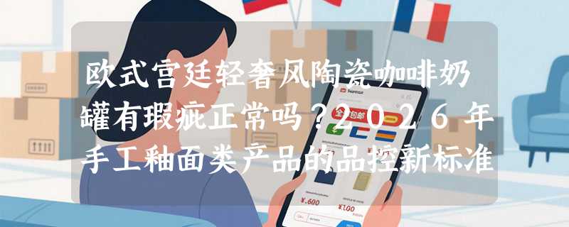 欧式宫廷轻奢风陶瓷咖啡奶罐有瑕疵正常吗？2026年手工釉面类产品的品控新标准怎么看？
